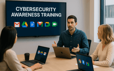 What are the best cybersecurity training services for Google Workspace users in Australia?